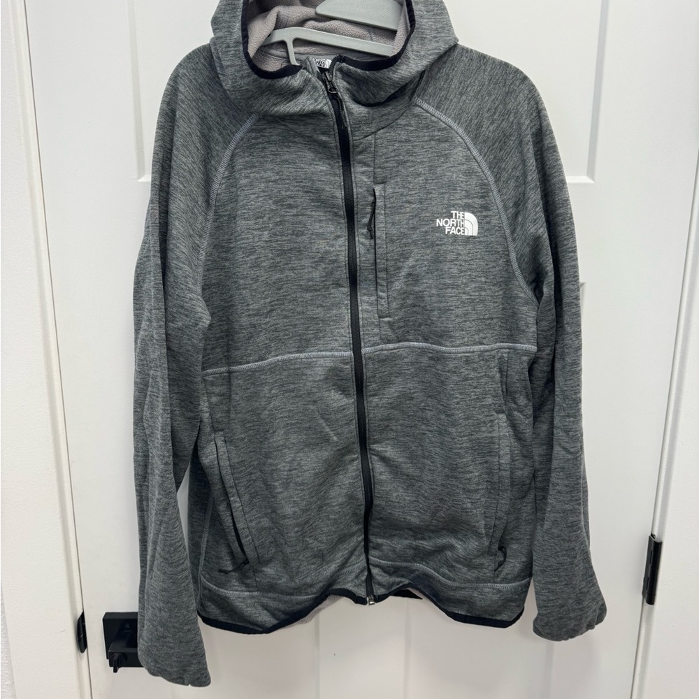 The North Face Men's Gray hoodie  Jacket size large
